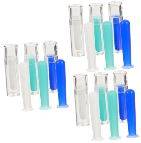BCOATH 3sets Compact Applicator Tool Small Remover Stick for Soft Lenses Portable Contacts Supply Storage Box 6pcs*3