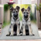 Kuscheldecken Sofaüberwurf Weiche Flauschige Decke Tier Deutscher Schäferhund Grau Decke für Bett und Couch, Tagesdecke - Gemütliche Flanelldecke, Warme Decken für Herbst Winter 70x100 cm