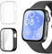 Buoluoioir 2 Pièce Coque pour Huawei Watch Fit 3 avec Protection d'écran, TPU Flexible HD Clair Ultra Mince Couverture Complète Anti-Choc Protection Case, Noir + Transparent