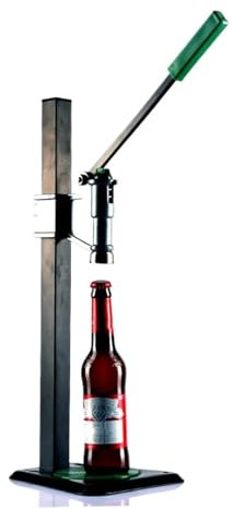 DGOINGPI Kronkorken verschlussgerät Parfümverschließer, Flaschenverschließer, Edelstahl-Pressverschließmaschine mit langem Griff, höhenverstellbare Maschine Bier brauen Set