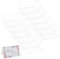 BENECREAT 16 porte Nom en Plastique Transparent avec Film Protecteur Plaque Signalétique de Tente en Forme de V de 18x8.5cm pour Table Bureau Conférence D'Affaires Mariages Fête