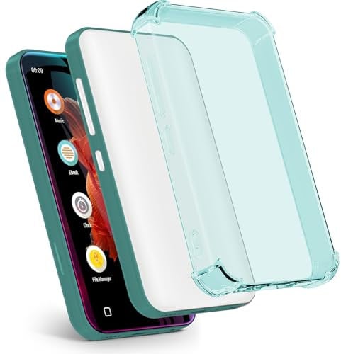 Aippdo Case for innioasis G1 G3 Mp3 Player,TPU Clear Cover for Mp3 Player Anti-Scratch Shock Absorption 4.0 inch Case Crystal Clear.