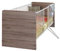 Wimex Babybett Cariba, (B/H/T) 77 x 150 x 74 cm, San Remo-Eiche/ Absetzung Alpinweiß