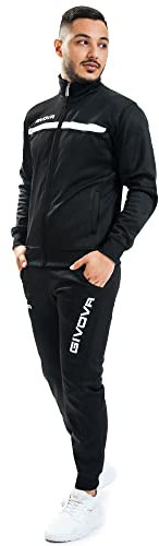 GIVOVA TUTA ONE FULL ZIP POLARFLEECE NERO/BIANCO