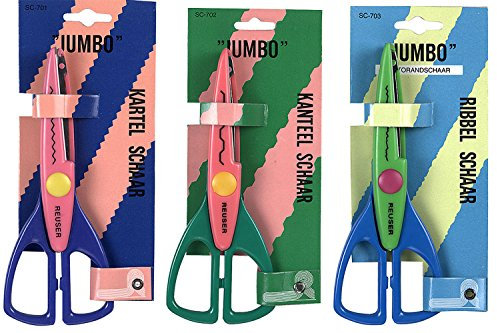 Schöne Konturen Bastelschere - 3er Set - Zum Basteln von Karten und Fotoalben