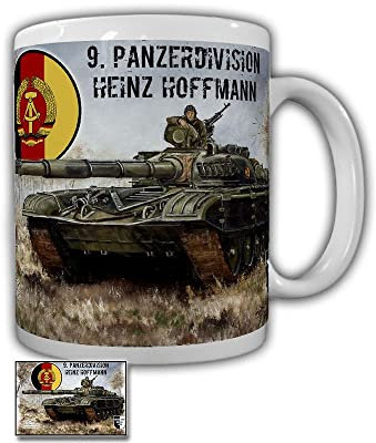 Tasse Lukas Wirp NVA 9 Panzerdivision DDR Bild Heinz Hoffmann T72 Panzer #26856