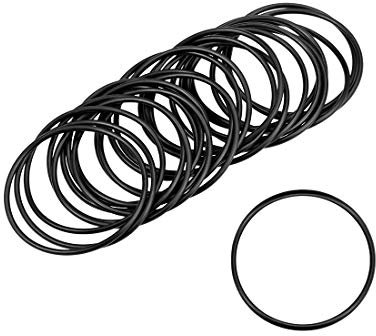 sourcing map Pack mit 25 Nitrilkautschuk Scheibe metrischer Dichtring O-ring 35mm Außendmr. 32mm Innendmr. 1,5mm breit