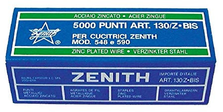 Zenith 5000 Heftklammern ZENITH 130/ZBIS - Verzinkte Stahlpunkte - Für Zenith 530/548/590 - Silber oder Grau