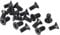 sourcing map M4 x 8mm Phillips Screw Fastener Black for Laptop PC TV Fan Switch 50pcs