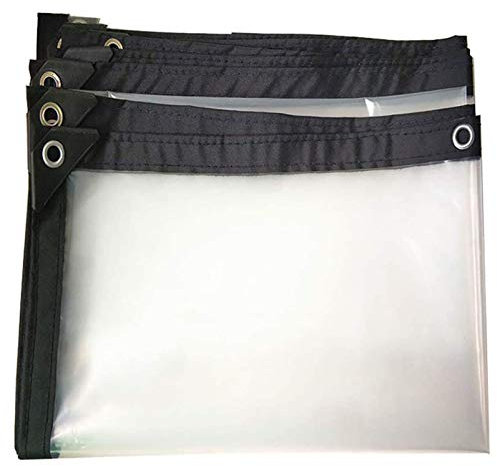 QIAOH Bâche Imperméable Exterieur 3x4m, Bâche pour Pergola Et Tonnelle Transparente PE Bâche Transparente Plastique TarPE Camping pour Le Jardin, Terrasse, Serre,Voiture, Barbecue