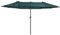 Outsunny Parasol de jardin exterieur parasol double rectangulaire 4,6L x 2,7l x 2,4H m avec ouverture fermeture manivelle, cadre en acier, toile 180 g/m², parasol pour balcon, piscine, vert