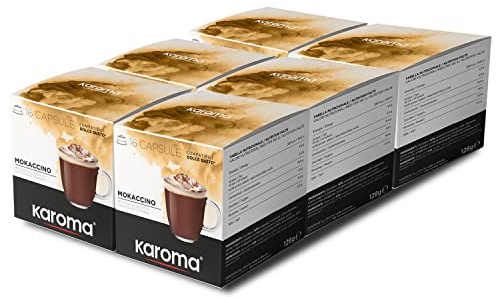 Karoma® capsule compatibili con Nescafè Dolce Gusto (96, Mokaccino)