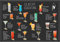 Classic Cocktail Menu Metal Sign Plaques Spirits Gin Wine Bar Beer Garden (Small A5 (200x150mm))