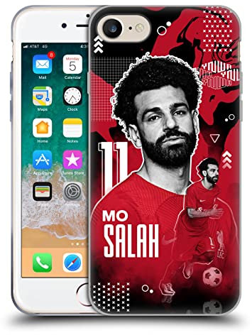 Head Case Designs Officially Licensed Liverpool Football Club Mohamed Salah 2022/23 First Team Gel Case [Military Grade Protection] Compatible With Apple iPhone 7/8 / SE 2020 & 2022