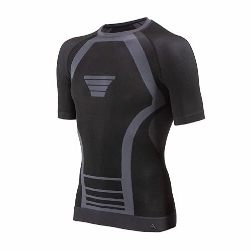 Risalti Funktionsunterwäsche Herren Damen Extreme Unisex - Kurzarm Thermounterwäsche Herren und Damen, ThermoShirt Atmungsaktives, Funktionsunterhemd Nahtlose Winter-Bekleidung - Made in Italy