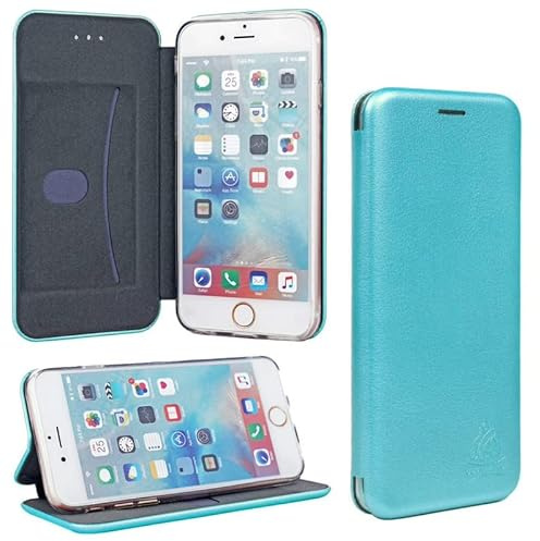 Gorilla Tech 3D Wallet Case for iPhone 6/6S Plus, Protective Premium PU Leather Shockproof Flip Folio Cover [RFID Block][Card Holder][Kickstand] Compatible with iPhone 6/6S Plus - Blue