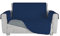 Italian Bed Linen TRENDY Sofabezug zweifarbig aus Mikrofaser, Dunkelblau/Hellgrau, 2 Plätze