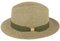 Sombrero de paja de Bogarthut de verano de 100% papel, especialmente ligero, flexible, agradable a la piel, cómodo, Verde Jaspeado, XXL