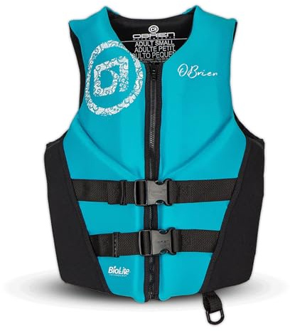 O'Brien Women's Traditional Neoprene USCGA Life Jacket, Aqua, Small