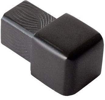 Dalsys 5x Endstück für Fliesenschiene 10mm Quadratprofil Aluminium (eloxiert) Schwarz, Fliesenprofil