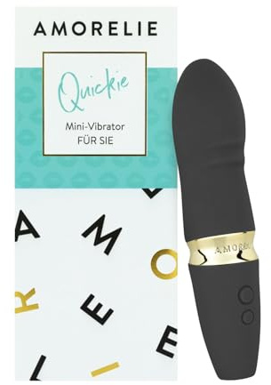AMORELIE Quickie – G-Punkt Vibrator 15cm für Sie | Wasserdicht mit Akku