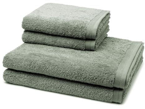 Möve - Superwuschel - 2 X Handtuch 2 X Duschtuch - im Set - Baumwolle (4er Set Tea)