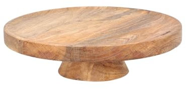 HOMLA Servierplatte Serviertablett SJAL MANGO Holzbein 25x7 cm