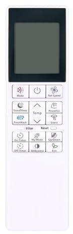Télécommande de Remplacement AULCMEET Compatible avec Le climatiseur Portable Hitachi RC-AGU1EA0G RC-AGU1EDOI RC-AGU1ED0I