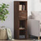 Somanki Highboard Braun Eichen-Optik 30x42,5x124 cm Holzwerkstoff, Kommode, Sideboard, Schuhkommode, Komodenschrank, Kleiderkommode, Küchenanrichte, Flurkommode, Esszimmerschrank - 846158