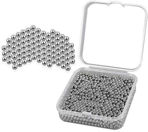 Pack of 1500 Stainless Steel Cleaning Beads, 3 mm Premium Metal Cleaning Balls, Decanter Cleaning Beads, Water Bottles Cleaning Balls, Reusable Scratch-Free Cleaning Balls for Carafes Vase