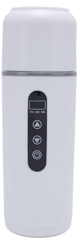 Bollitore per Auto, 500ml 12V 24V Bollitore Elettrico Portatile da Viaggio Bollitore per Acqua in Acciaio Inossidabile 316, Mini Scaldabagno per Auto Tazza Riscaldante Bollitore