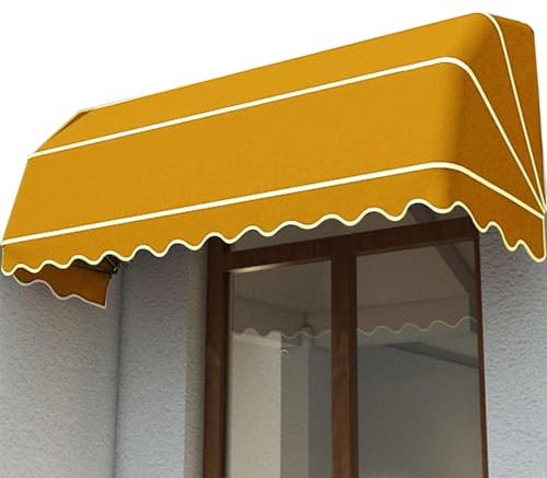 Retractable Balkon Markise mit höhenverstellbaren Klemme wasserdicht und widerstandsfähig Handkurbel Betrieb Aluminiumlegierung Konstruktion.