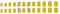 24 Pcs Flowers False Nails Yellow Artificial Nails Glossy Full Covers Stick On Nails Short Square Press On Nails