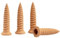 Irrigatore per piante in terracotta, punte per irrigazione in terracotta | 4 punte a forma di vite automatiche decorative naturali | Pali per irrigazione da giardino per piante in argilla, di irrigazi