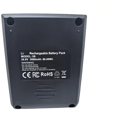 3000mah Vacuum cleaner Rechargeable battery 28.8V. Compatible with Moosoo X8 X8Pro, T150