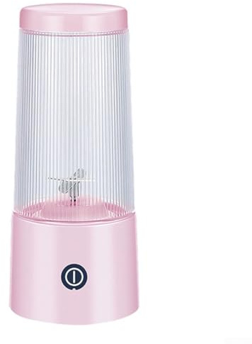 Yuanpgky Spremiagrumi portatile con motore da 800 W e batteria integrata per uso domestico, in viaggio e a scuola, capacità 400 ml, colore rosa