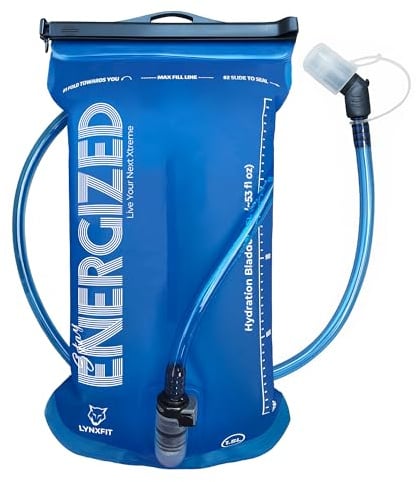 Hydration Bladder 1.5L with Magnetic Tube Clip – BPA-Free, Odorless Water Bladder with Food-Grade TPU & Premium TPU Tube, Leakproof Hydration Pack Reservoir for Hiking, Running, Cycling & Camping.