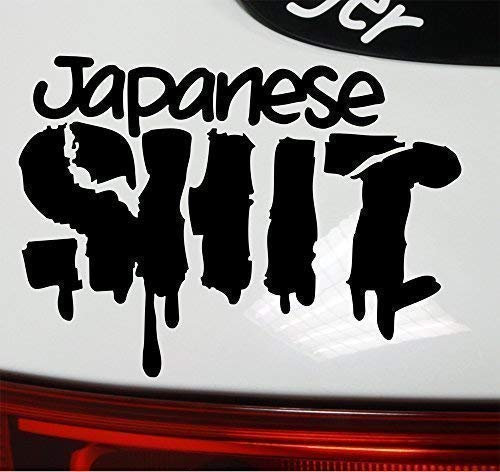 Japanese Shit Sticker Tuning Made in Japan Domo Aufkleber Decal - Dub (schwarz innenklebend)