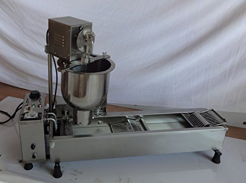 TZ® Machine à donut automatique commerciale avec grand réservoir d'huile, 3 pièces, 110 V/60 Hz, 1 moule.