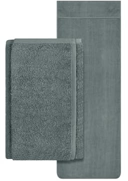 Dyckhoff Doppelpack Schonbezüge mit Kapuze - für Gartenstuhl oder Gartenliege 277.1716, Gartenliege, grau