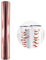 Redodeco Glänzende holografische Opal-Vinyl-Chrom-Klebefolie, permanente Vinylfolie, Rolle, 30 x 152 cm rose gold