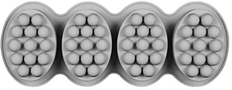 Healifty Cookie Tray Silicone Soap Mold Cake Mould Massage Brush Mould Oval Shape Silica Molasses Mooncake Mold Cake Decoration Soap Making Baking Tools (Grey) Chocolate Cake