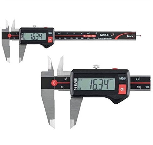 Mahr 4103304 MarCal 16 EWR Digitaler Messschieber ohne Reibrad, 0-200 mm