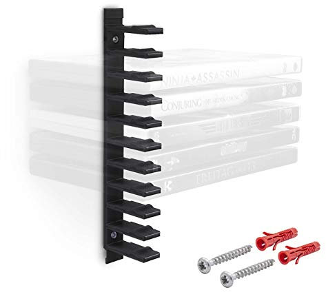 Mobilefox Floating Wandhalterung Modular Halterung Träger Schwarz passend für DVD Filme Videos