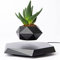 BandD Pot de Fleurs en lévitation – Pot de Fleurs Flottant pour Petites Plantes – Décoration en lévitation magnétique pour la Maison et Le Bureau (Noir)