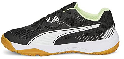 PUMA Solarflash Jr II Hallenturnschuh, Black White-Fizzy Light-Gum, 37.5 EU