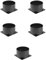 Baalaa 5Pcs 41cm Fan Shroud Duct Cooling Ducting Ventilation 120mm for Cryptocurrency Mining Device
