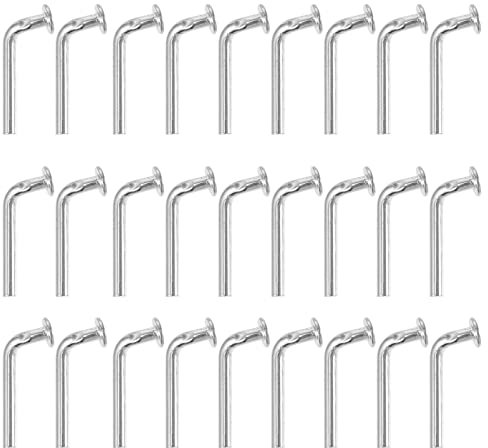 TEHAUX 100 StüCk Schwerlast Sicherungsbolzen FüR Palettenregale - L-FöRmiger Drop Pin FüR DIY Regalprojekte Edelstahl Ideal FüR Lagerung Und Sicherheit