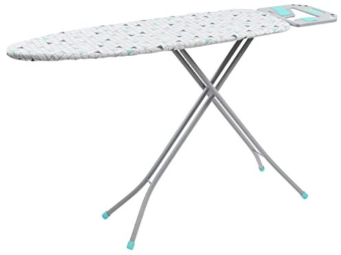 Russell Hobbs LA083234AQUA1EU7 Klappbar Bügelbrett - höhenverstellbar Bügelbrett für Dampfbügeleisen, leicht und einfach zu bedienen, Bügeltisch mit maschinenwaschbarem Bezug, 93 cm hoch, 115 x 36 cm