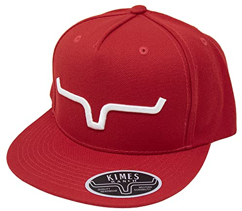 Kimes Ranch Unisex Weekly Tall 5-Panel Adjustable Snapback Hat, Rot/Ausflug, einfarbig (Getaway Solids), Einheitsgr��e
